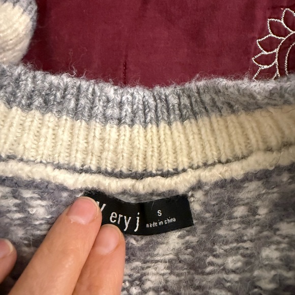 Oversized Sweater, Southwestern, Cowboy inspired, wool blend - Picture 5 of 6